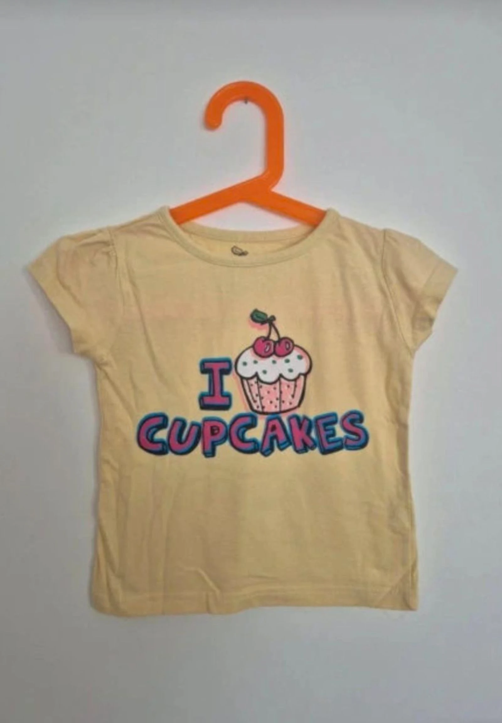 T-shirt menina 2-3 anos amarela